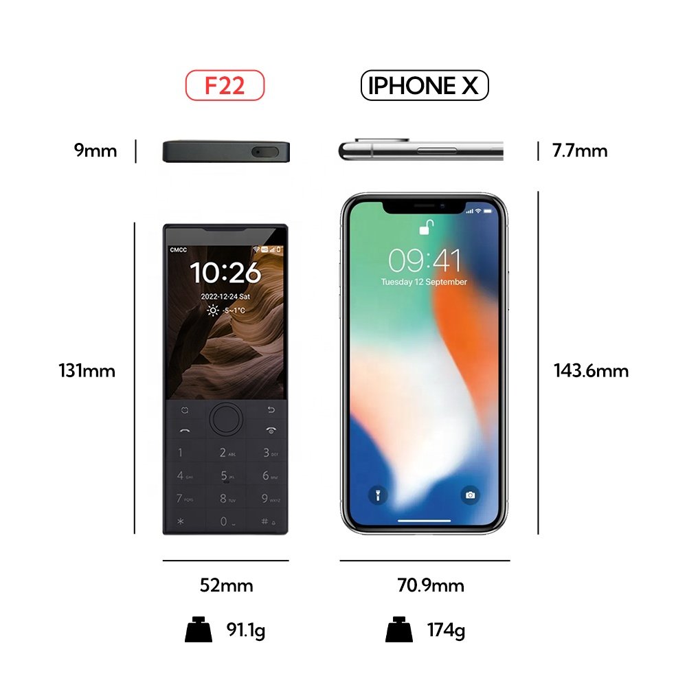 Qin F22 Android 11 touchscreen 3GB+32GB smartphone multi-language support for Google Store no camera mobile phone